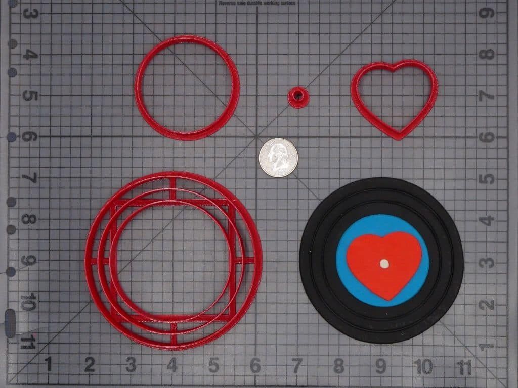 Heart Record 266-H626 Cookie Cutter Set