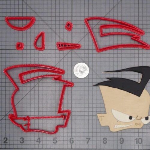 Invader Zim - Dib Head 266-H938 Cookie Cutter Set