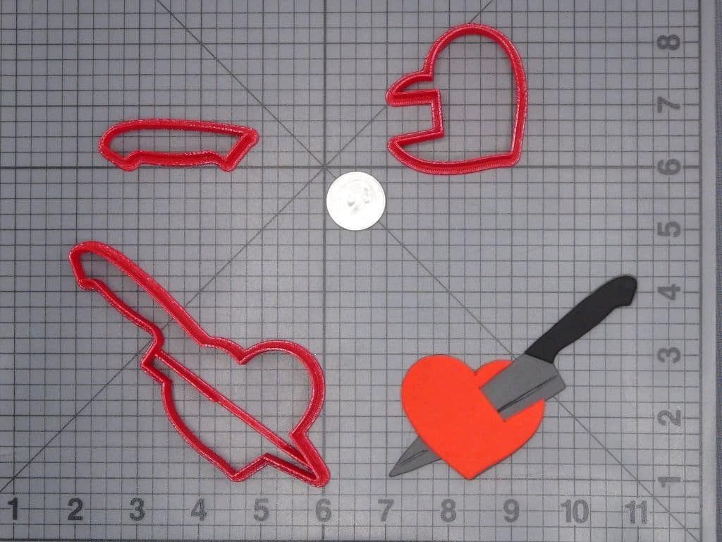 Knife in Heart 266-H928 Cookie Cutter Set