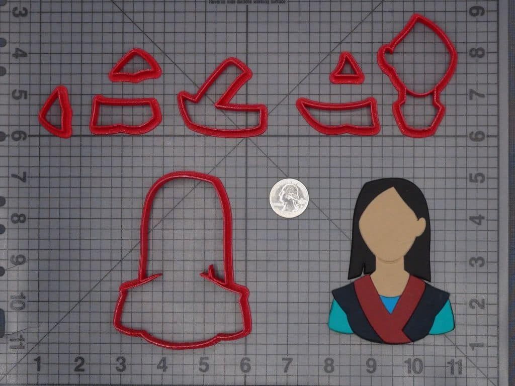 Mulan 266-G987 Cookie Cutter Set
