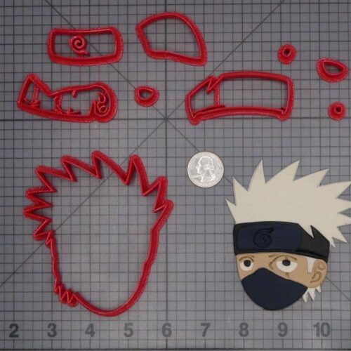 Naruto - Kakashi Head 266-H277 Cookie Cutter Set