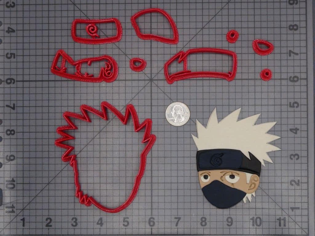 Naruto - Kakashi Head 266-H277 Cookie Cutter Set
