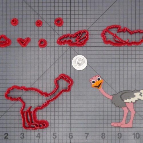 Ostrich Body 266-H341 Cookie Cutter Set