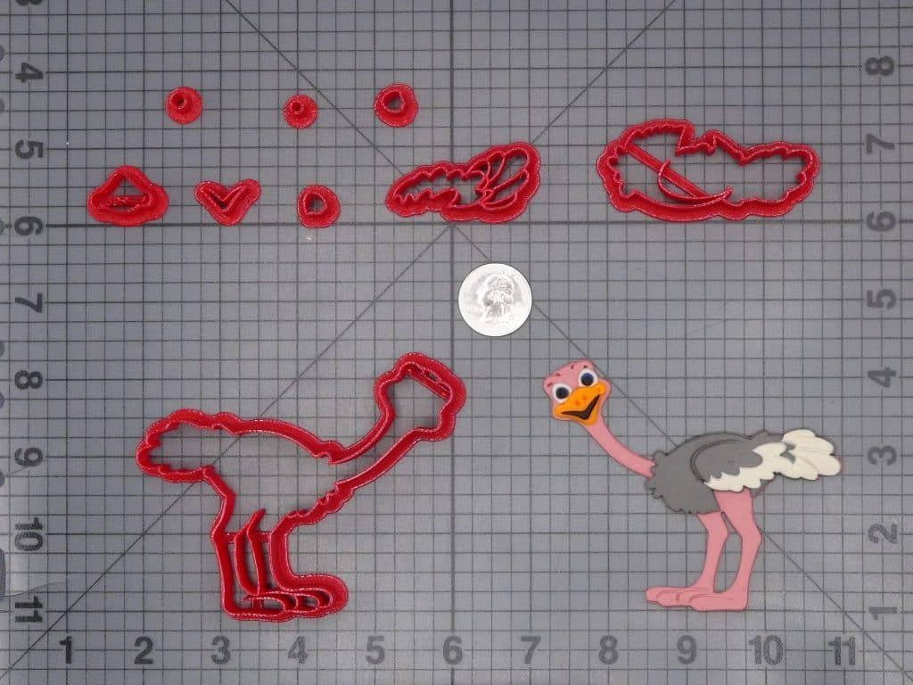 Ostrich Body 266-H341 Cookie Cutter Set