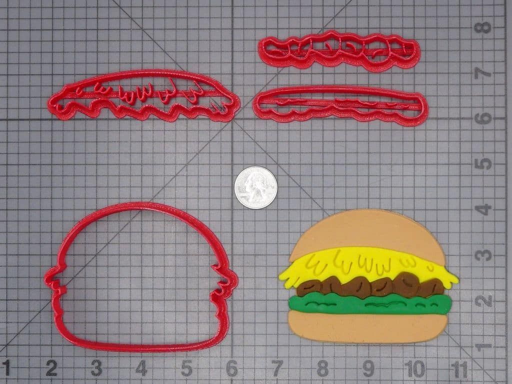 Pambazo Burger 266-H691 Cookie Cutter Set