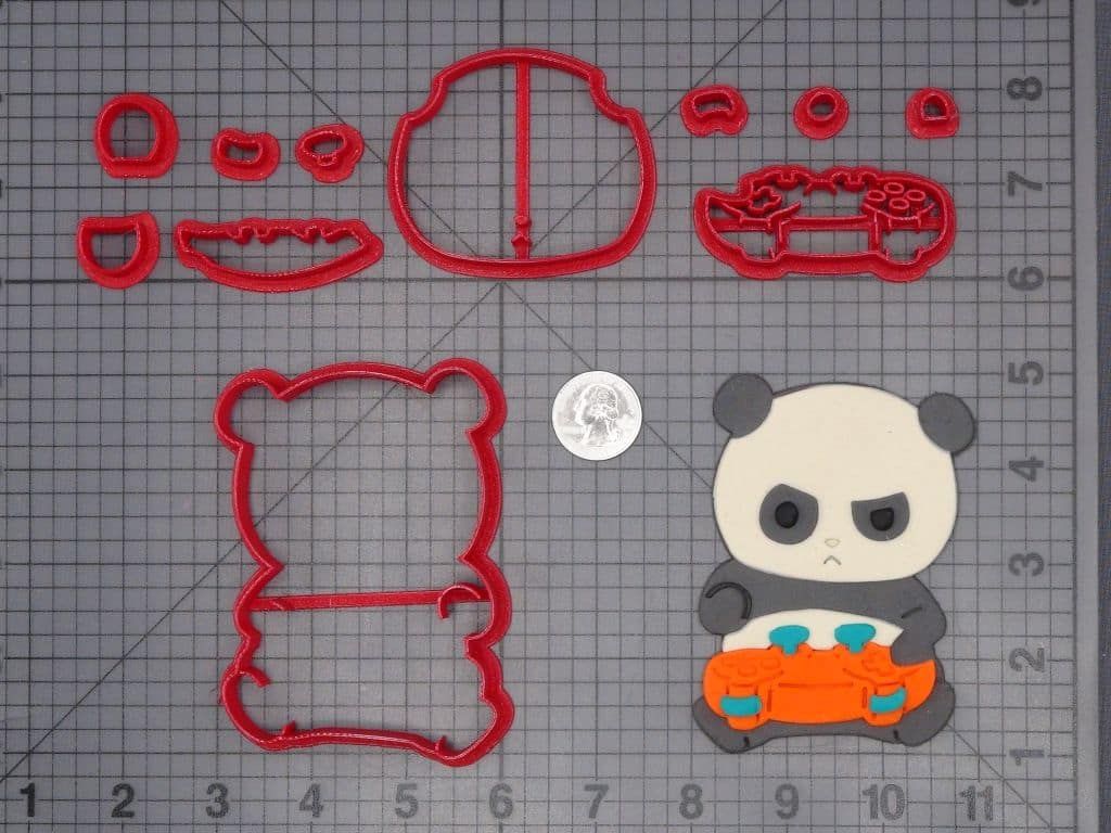Panda with Controller 266-H340 Cookie Cutter Set