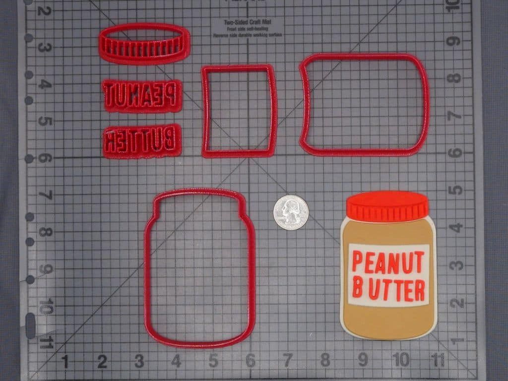 Peanut Butter Jar 266-H769 Cookie Cutter Set