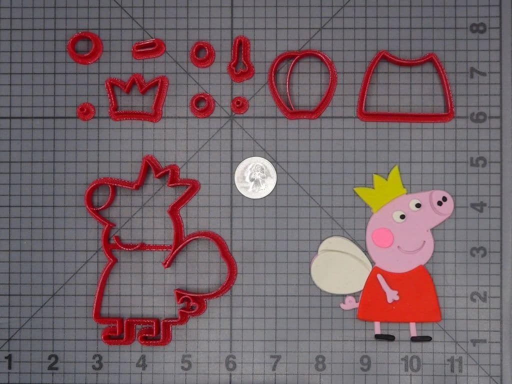Peppa Pig Fairy Body 266-H407 Cookie Cutter Set