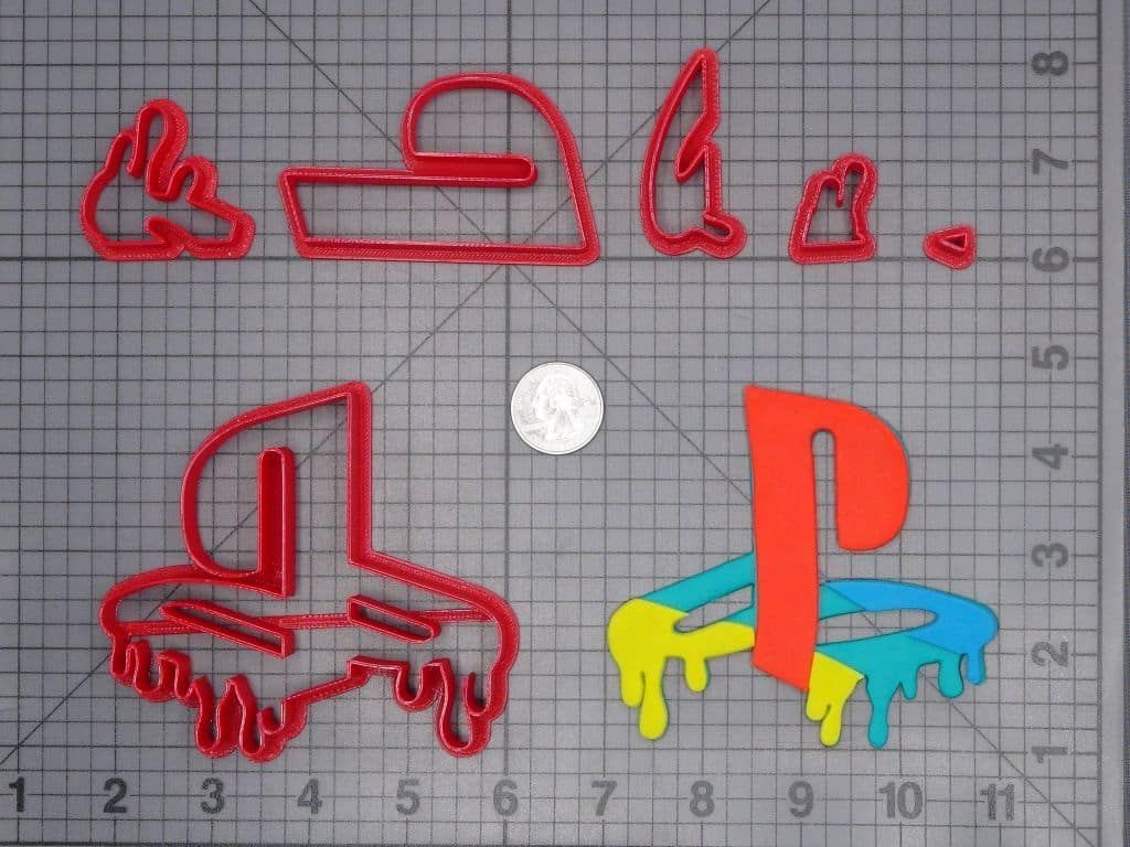 Playstation Logo Melting 266-H832 Cookie Cutter Set