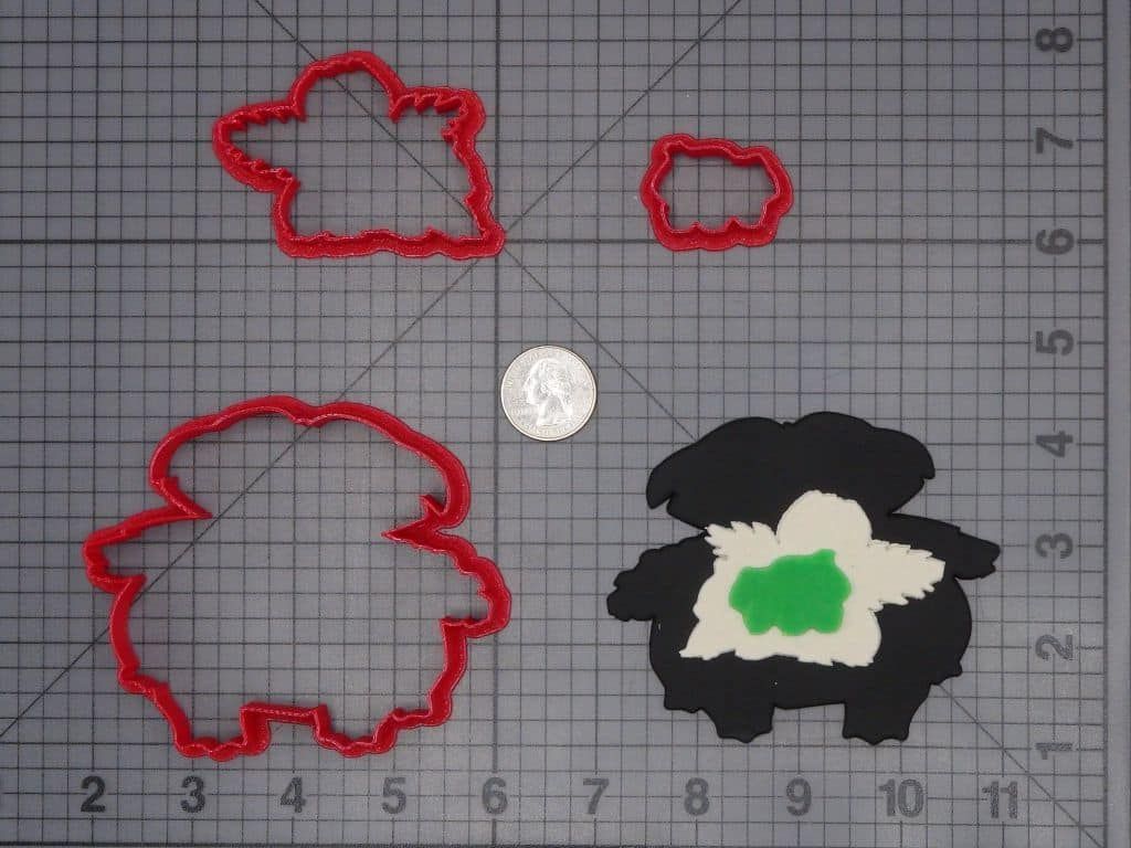 Pokemon - Bulbasaur Evolutions 266-H757 Cookie Cutter Set