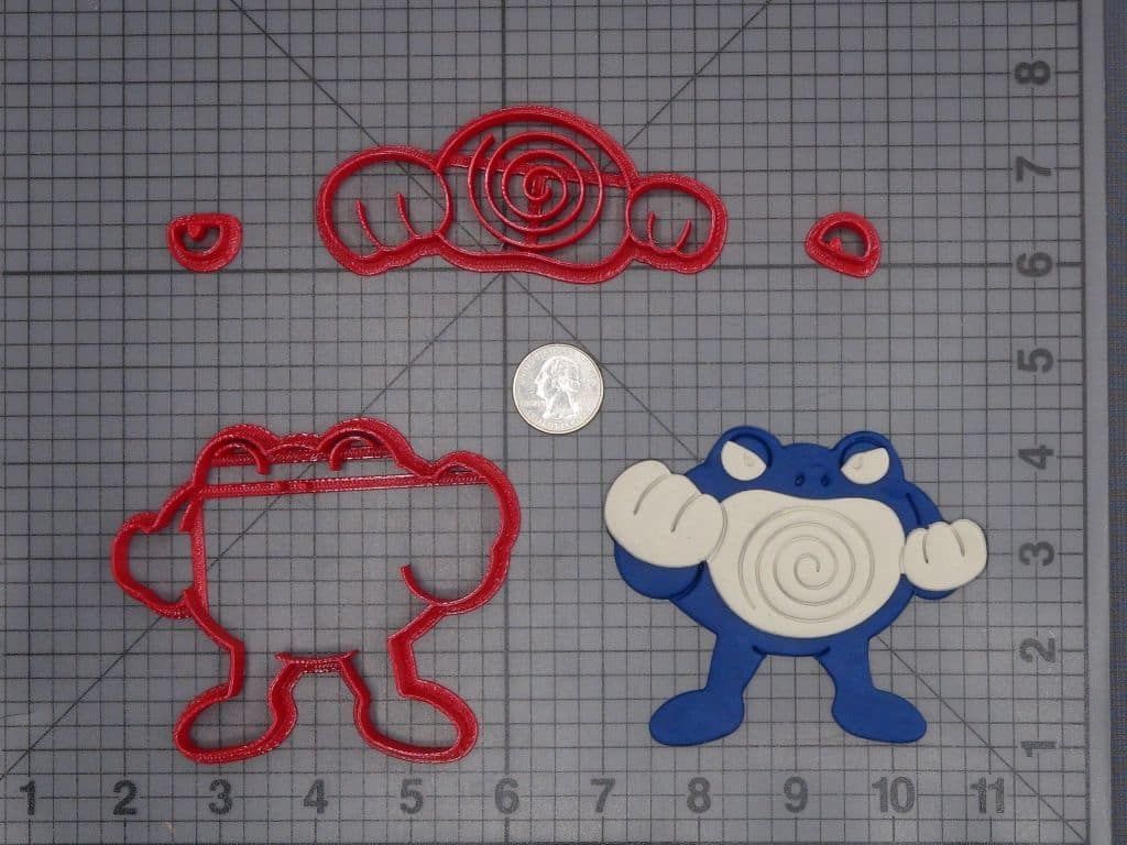Pokemon - Poliwrath Body 266-H786 Cookie Cutter Set