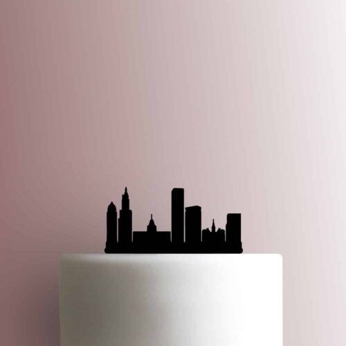 Providence Rhode Island Skyline 225-B351 Cake Topper