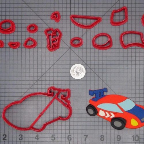 Race Car 266-H338 Cookie Cutter Set