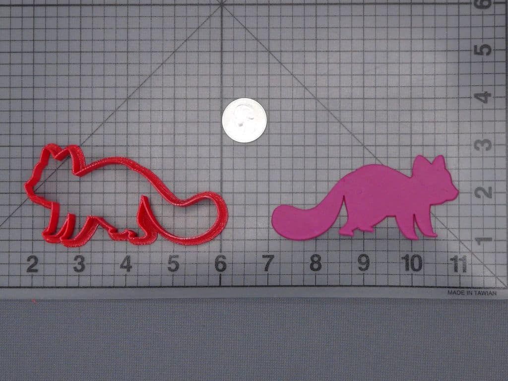 Red Panda Body 266-H565 Cookie Cutter Silhouette