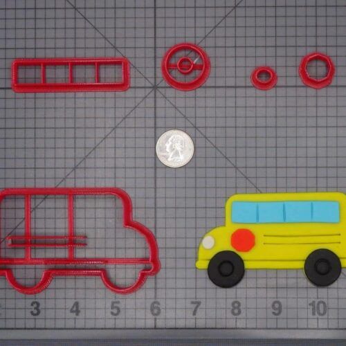 School Bus 266-H795 Cookie Cutter Set