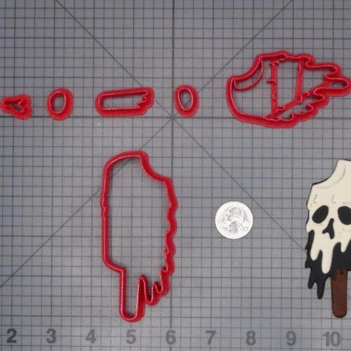 Skull Popsicle 266-H549 Cookie Cutter Set