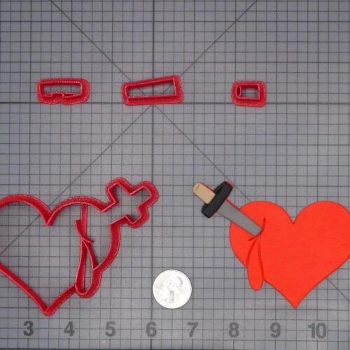 Stabbed Heart 266-H410 Cookie Cutter Set