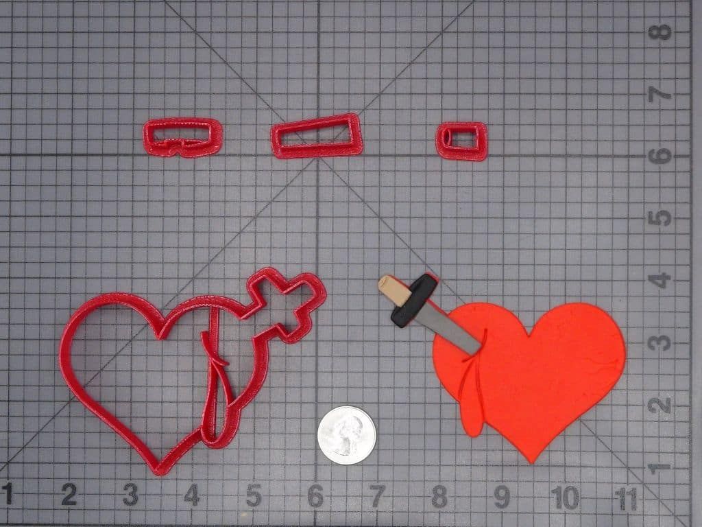 Stabbed Heart 266-H410 Cookie Cutter Set