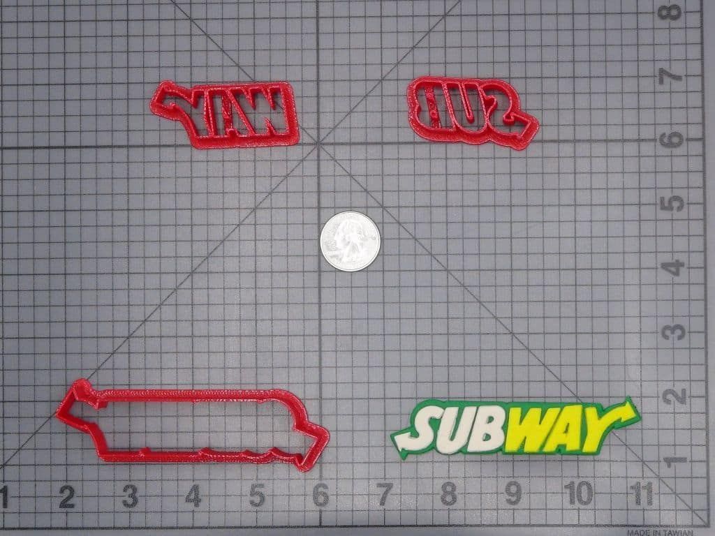Subway Logo 266-H834 Cookie Cutter Set