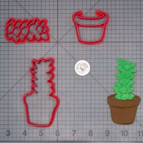 Succulent Plant 266-H969 Cookie Cutter Set