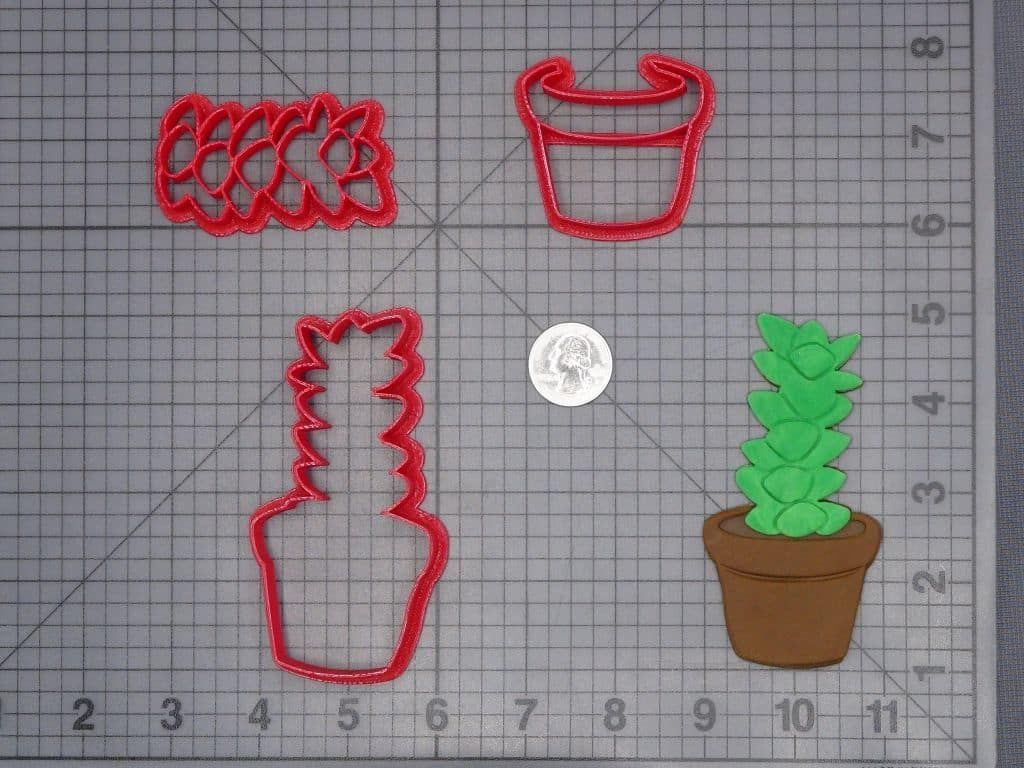Succulent Plant 266-H969 Cookie Cutter Set
