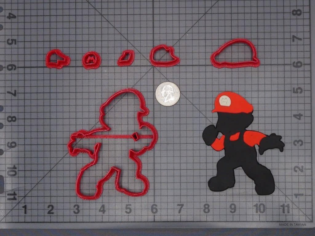 Super Mario Body 266-H685 Cookie Cutter Set