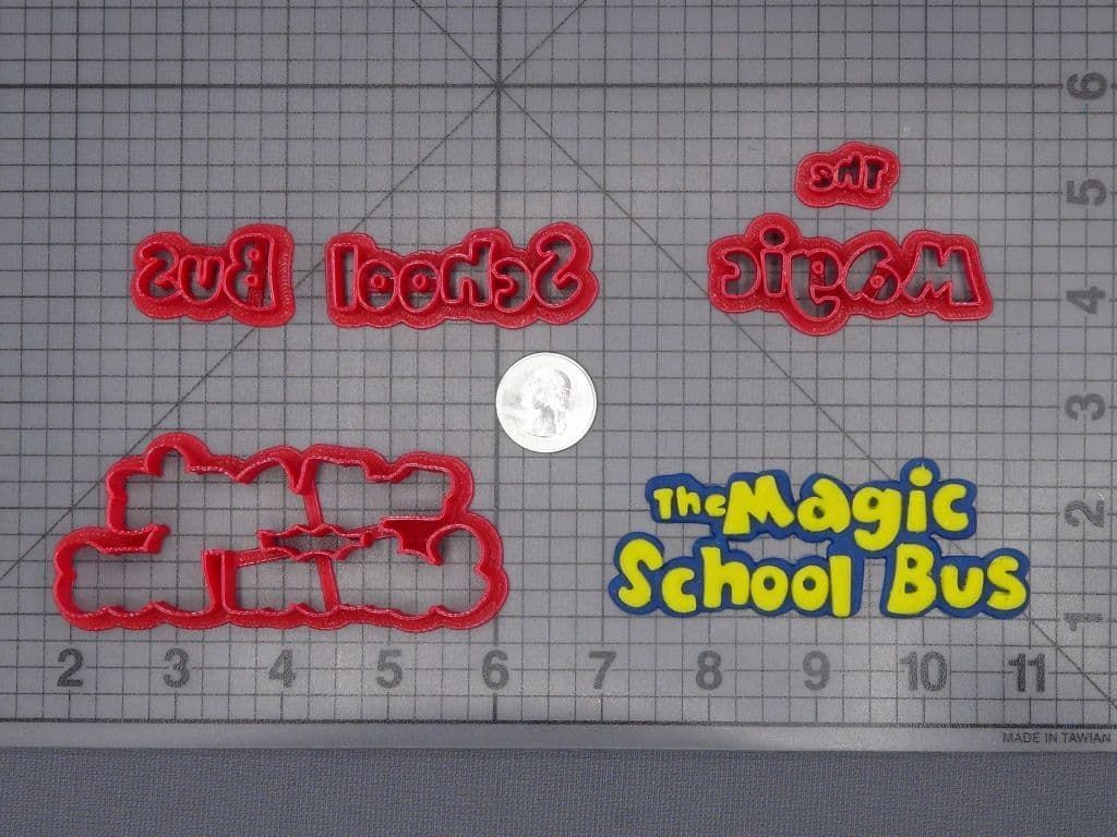 The Magic School Bus Logo 266-H412 Cookie Cutter Set