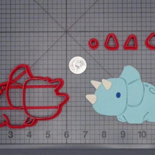 Triceratops Dinosaur Body 266-H594 Cookie Cutter Set
