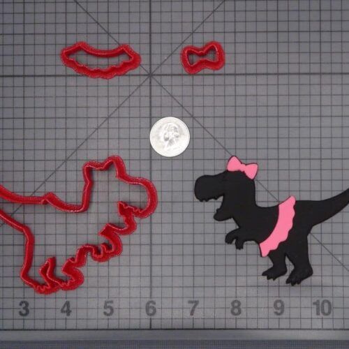 Tyrannosaurus Rex Dinosaur in Tutu 266-H625 Cookie Cutter Set