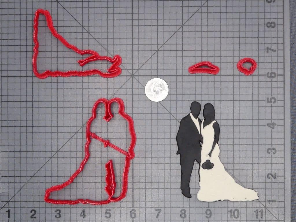 Wedding Couple 266-H816 Cookie Cutter Set