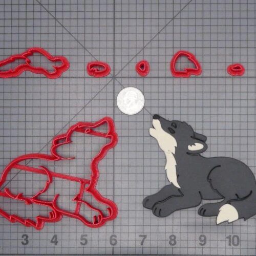 Wolf Howling 266-H480 Cookie Cutter Set