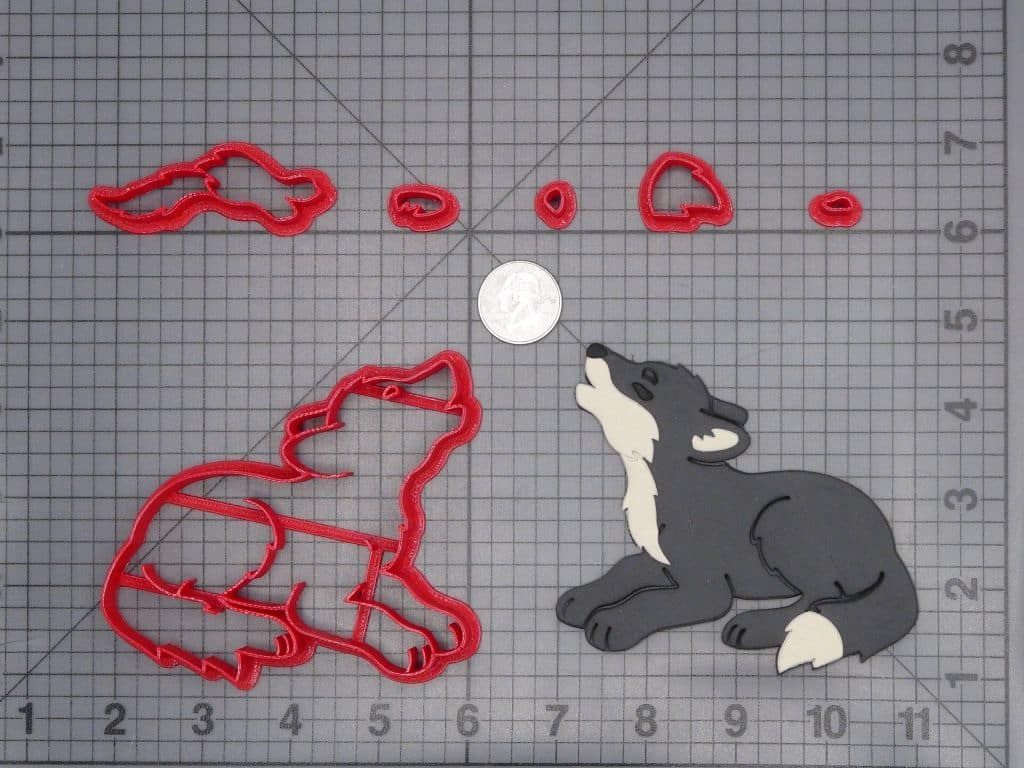 Wolf Howling 266-H480 Cookie Cutter Set