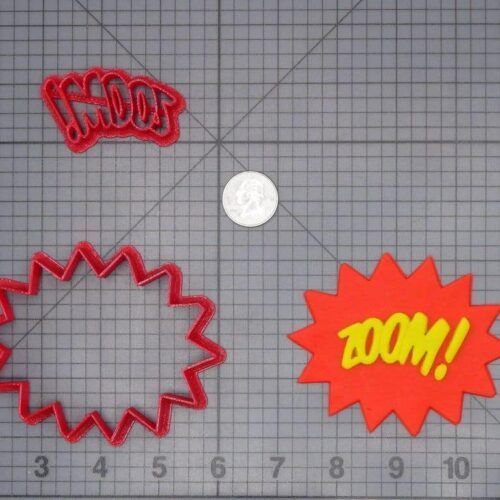ZOOM Action Word Bubble 266-H696 Cookie Cutter Set