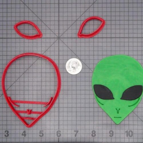 Alien Head 266-H885 Cookie Cutter Set