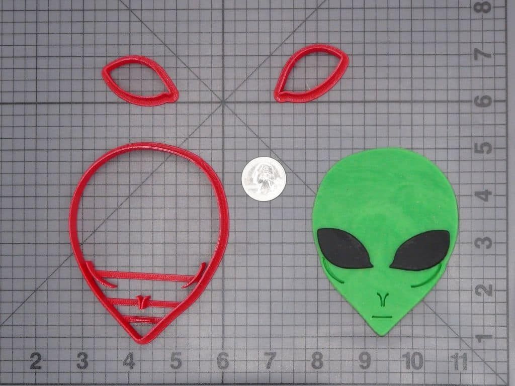 Alien Head 266-H885 Cookie Cutter Set