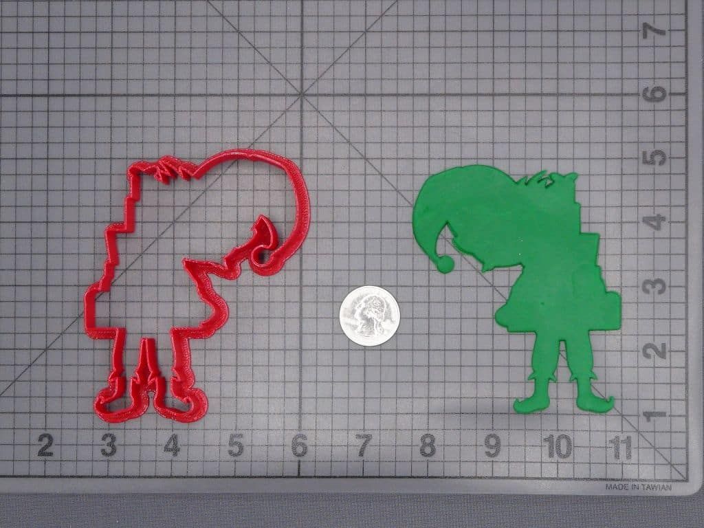 Christmas - Elf with Presents 266-H813 Cookie Cutter Silhouette