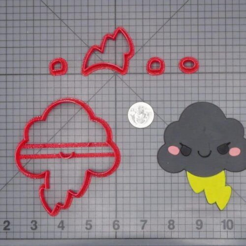 Cloud Lightning Storm 266-I035 Cookie Cutter Set