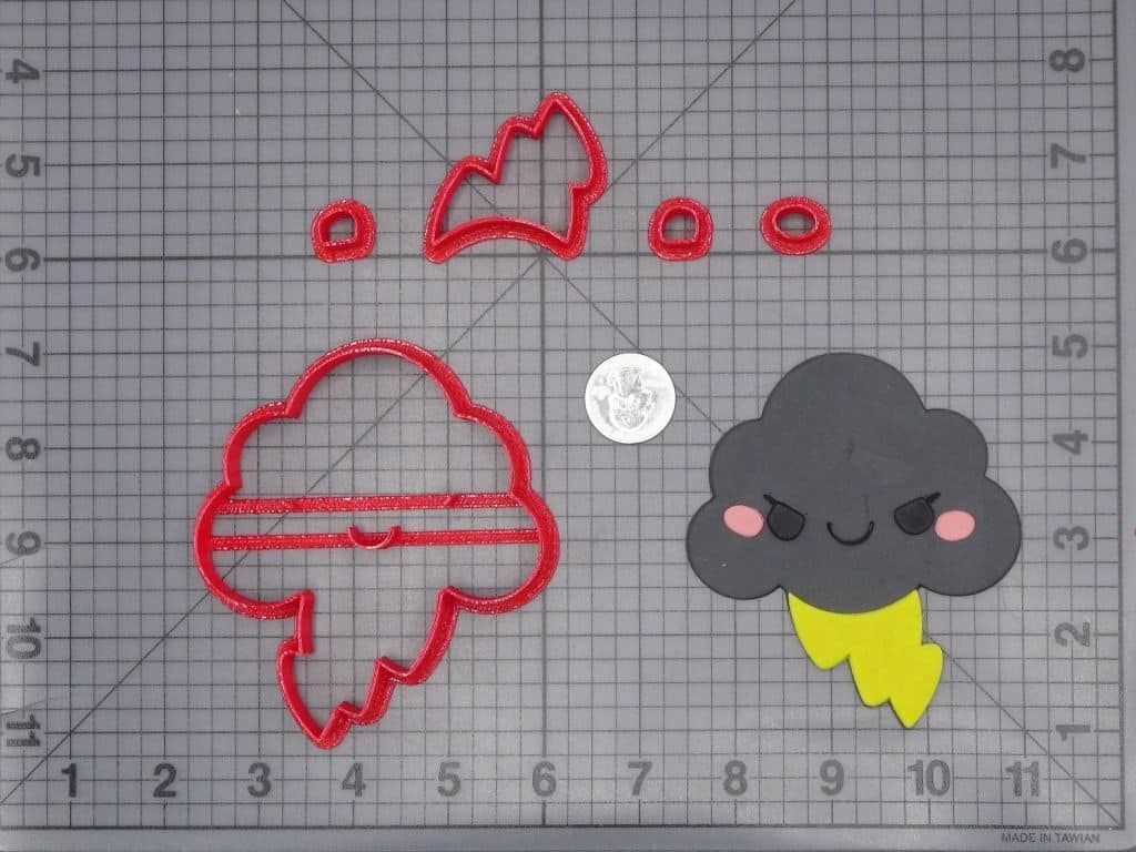 Cloud Lightning Storm 266-I035 Cookie Cutter Set