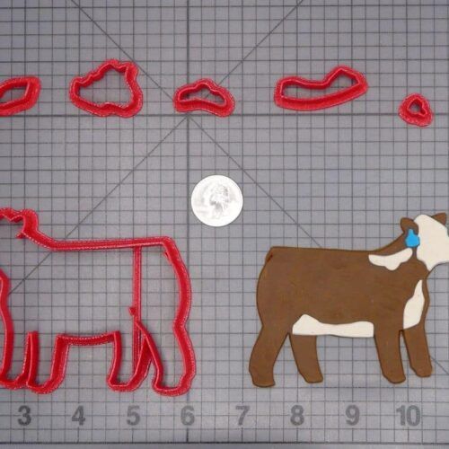 Cow with Tag 266-H890 Cookie Cutter Set