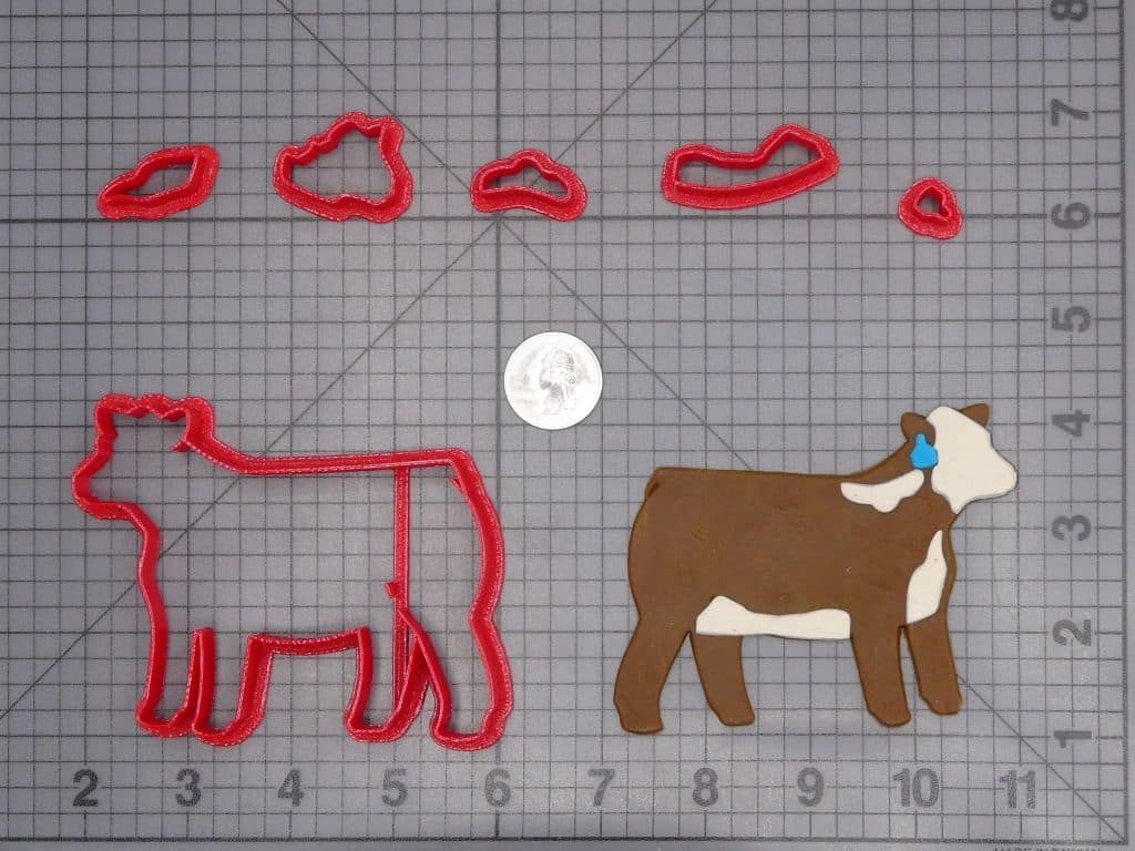 Cow with Tag 266-H890 Cookie Cutter Set