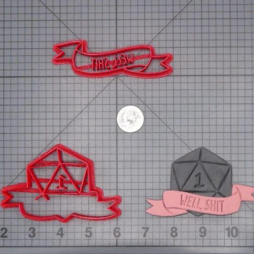 D20 Natural One Well Shit 266-H991 Cookie Cutter Set