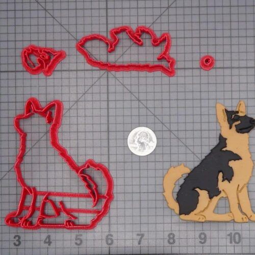 German Shepard Dog Body 266-H489 Cookie Cutter Set