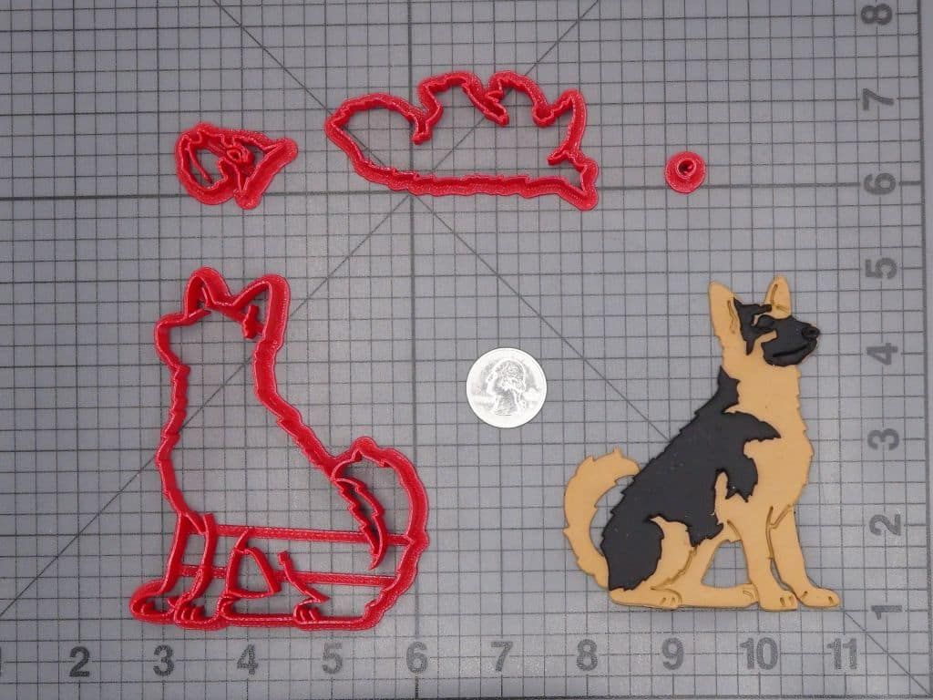 German Shepard Dog Body 266-H489 Cookie Cutter Set