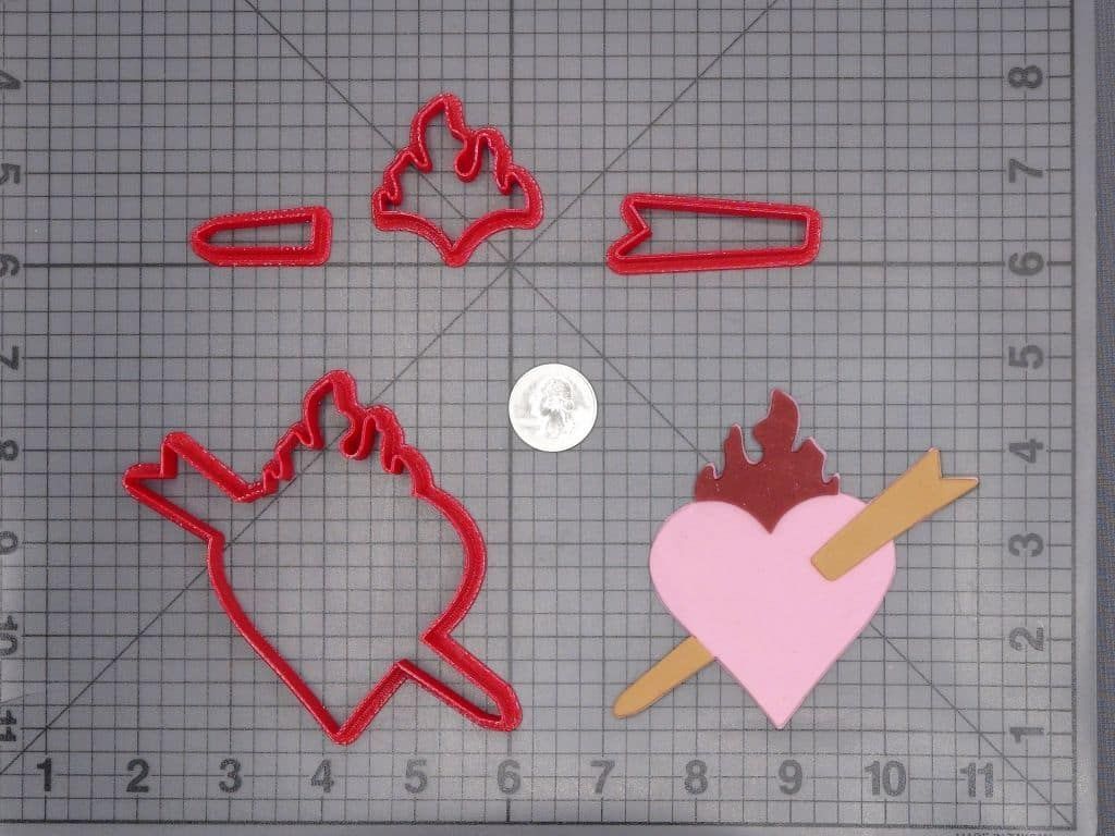 Heart in Flames 266-H891 Cookie Cutter Set