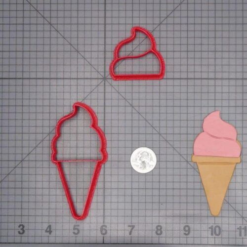Ice Cream Cone 266-H886 Cookie Cutter Set