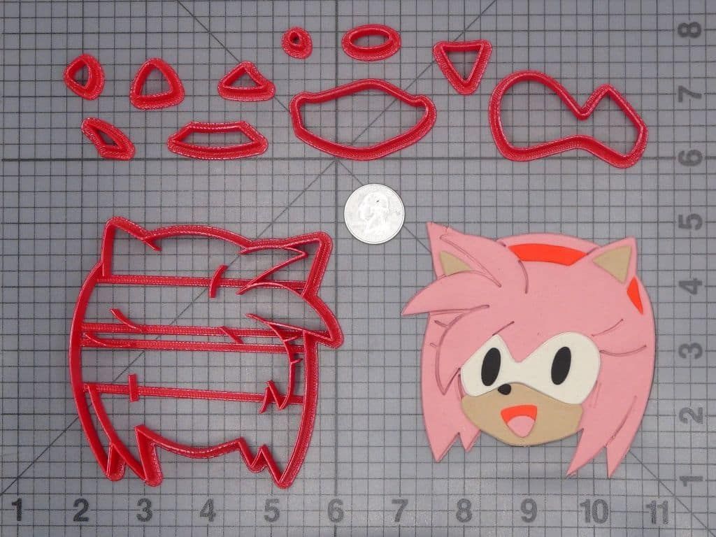 Sonic the Hedgehog - Amy Rose Head 266-H830 Cookie Cutter Set