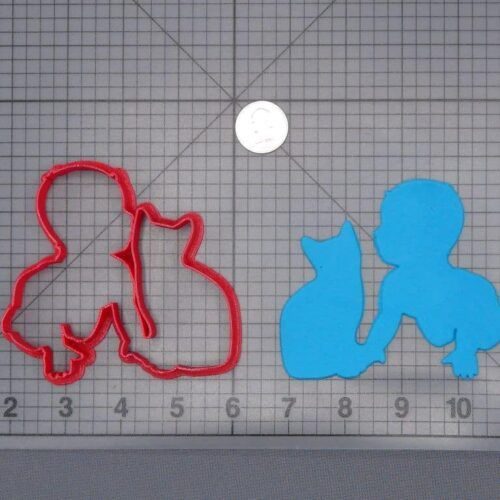 Baby and Cat 266-H982 Cookie Cutter