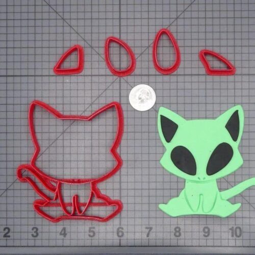 Cat Alien Body 266-I001 Cookie Cutter Set