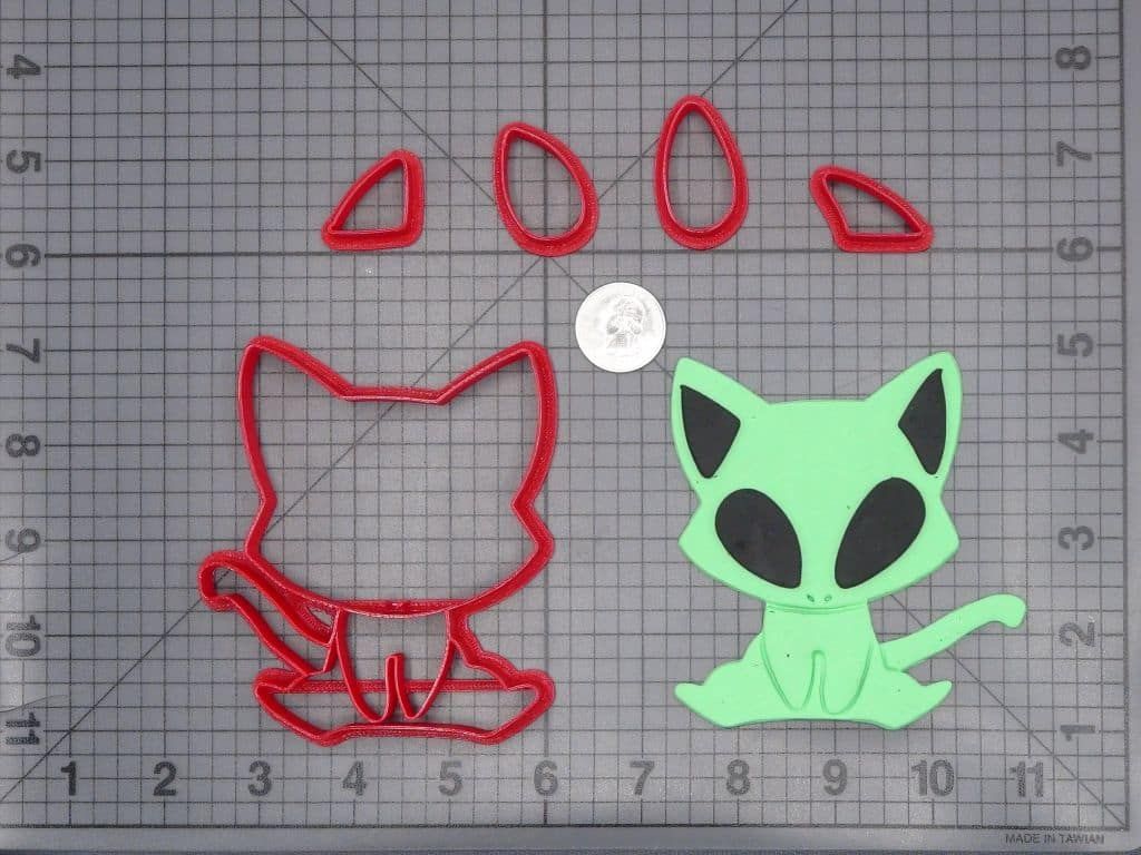 Cat Alien Body 266-I001 Cookie Cutter Set
