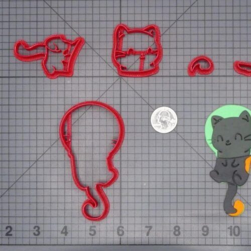 Cat Astronaut Body 266-H990 Cookie Cutter Set